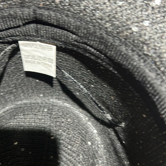 Black Rhinestone Band Cowgirl glitter Hat - Picture 5 of 6